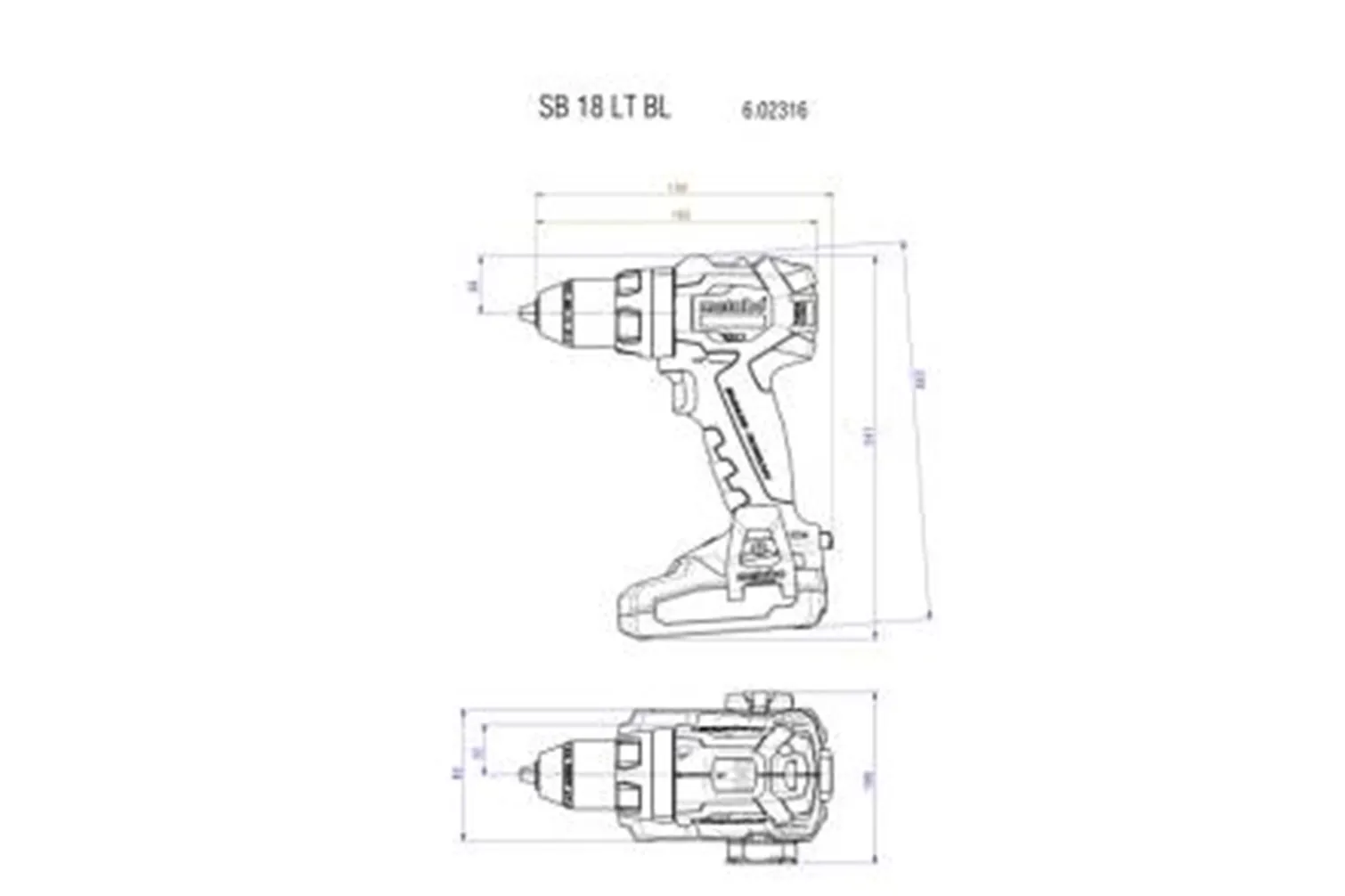 Wiertarko-wkrętarka udarowa w walizce metaBOX Metabo SB 18 LT BL