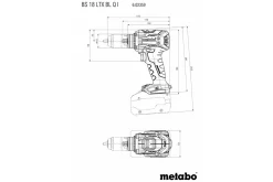 Wiertarko-wkrętarka z przystawką PowerX3 Metabo BS 18 LTX BL Q I 2x5.5Ah