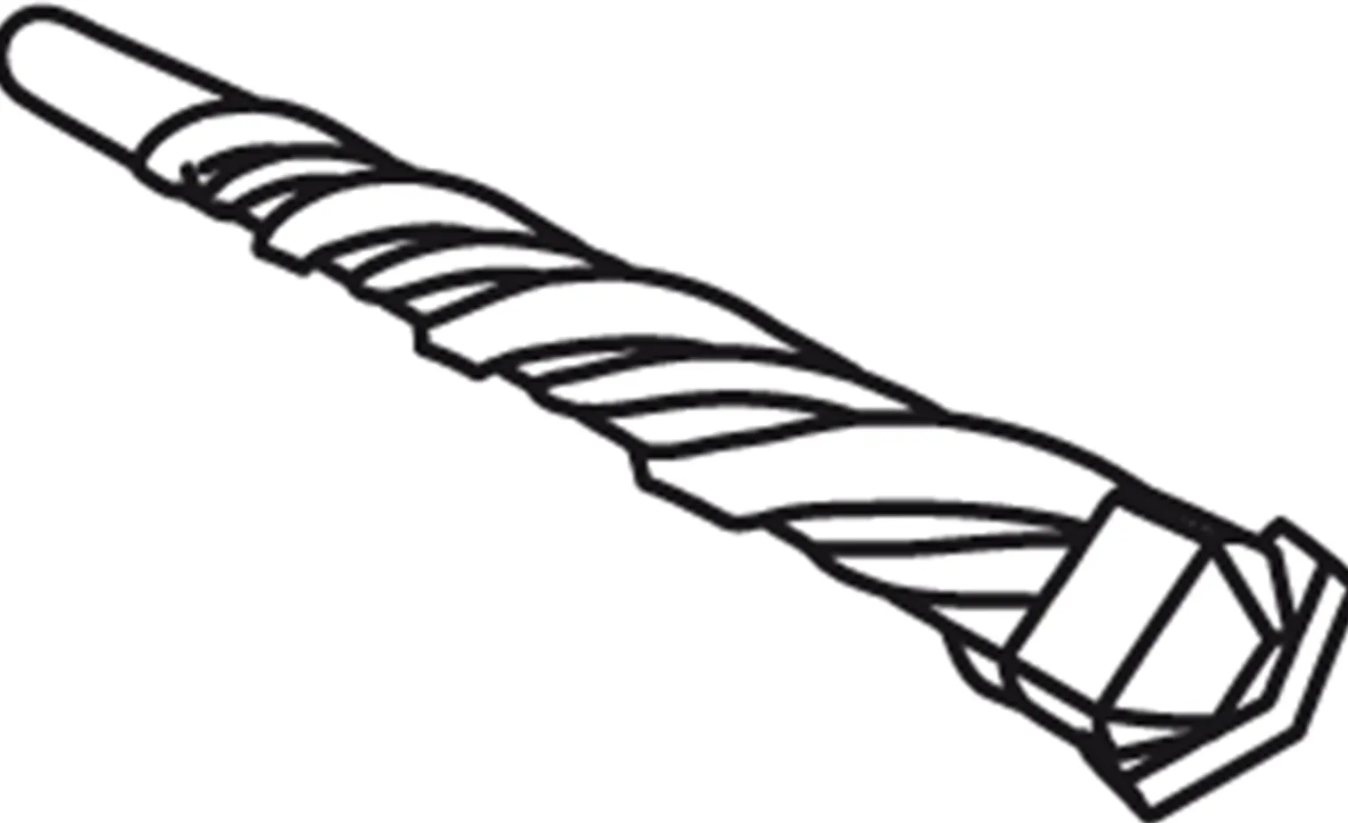 Wiertło do betonu 10x400mm, końcówka motylkowa Graphite 57H342