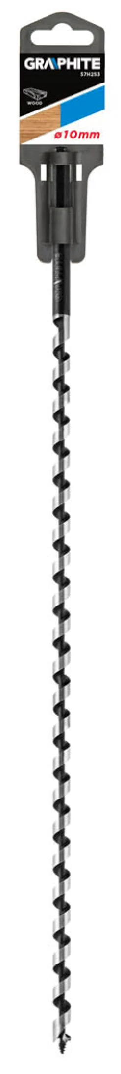 Wiertło do drewna spiralne, 10x400mm Graphite 57H253