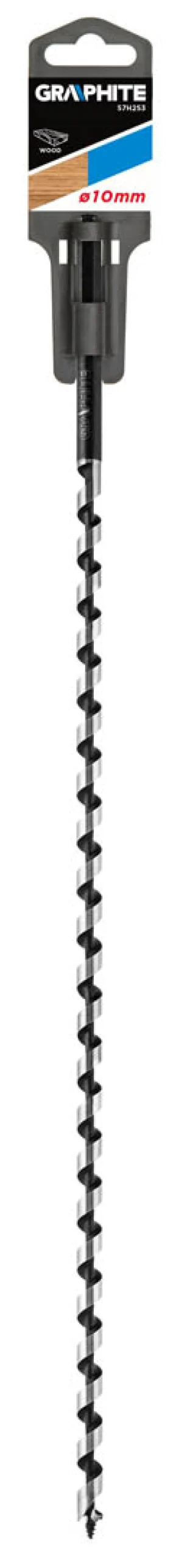 Wiertło do drewna spiralne, 10x400mm Graphite 57H253