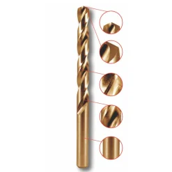 Wiertło do metalu, HSS-Co, 5% Co, 135°, 8x117mm, 1szt. Dedra WK08011