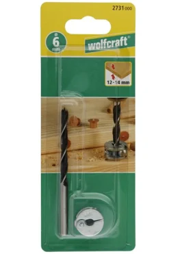 Wiertło do połączeń kołkowych 6 mm z ogranicznikiem Wolfcraft WF2731000