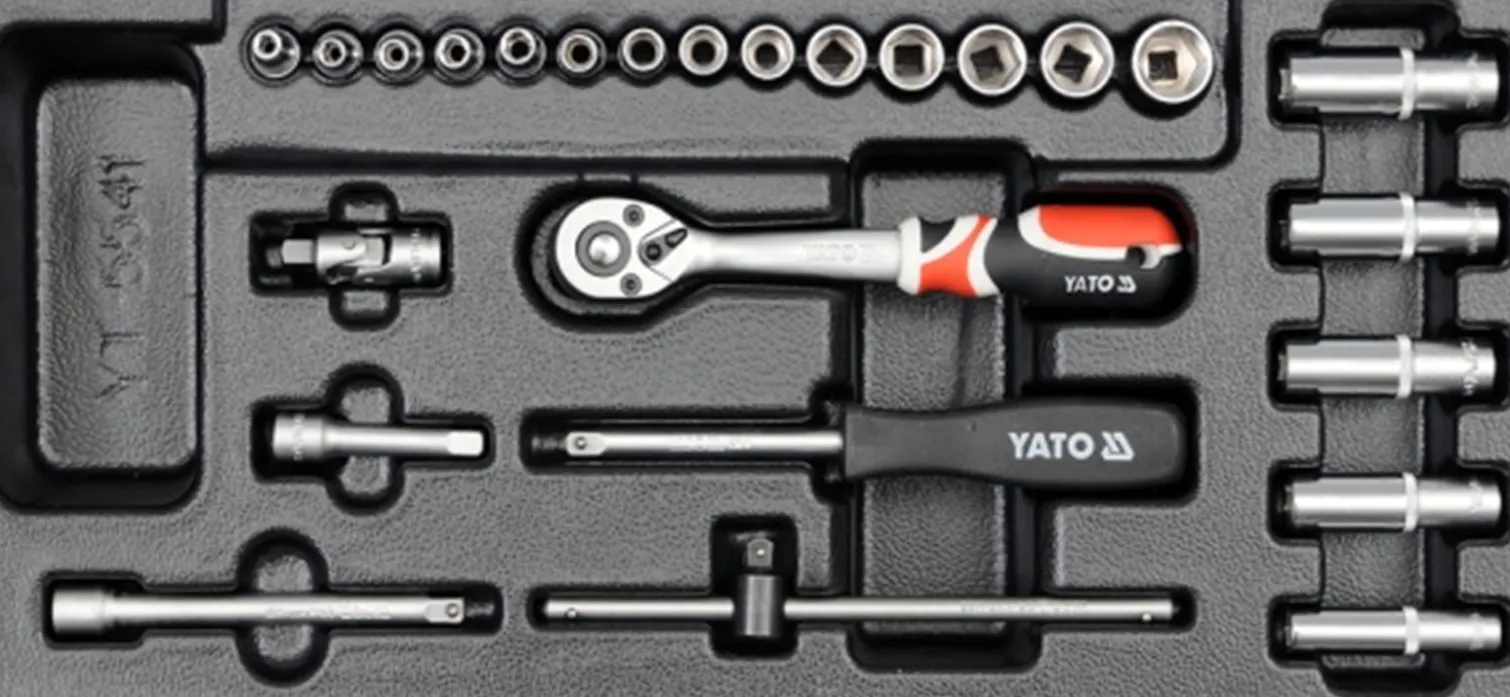 Wkładka do szuflady nasadki i akcesoria 1/4" 25 części Yato YT-5541