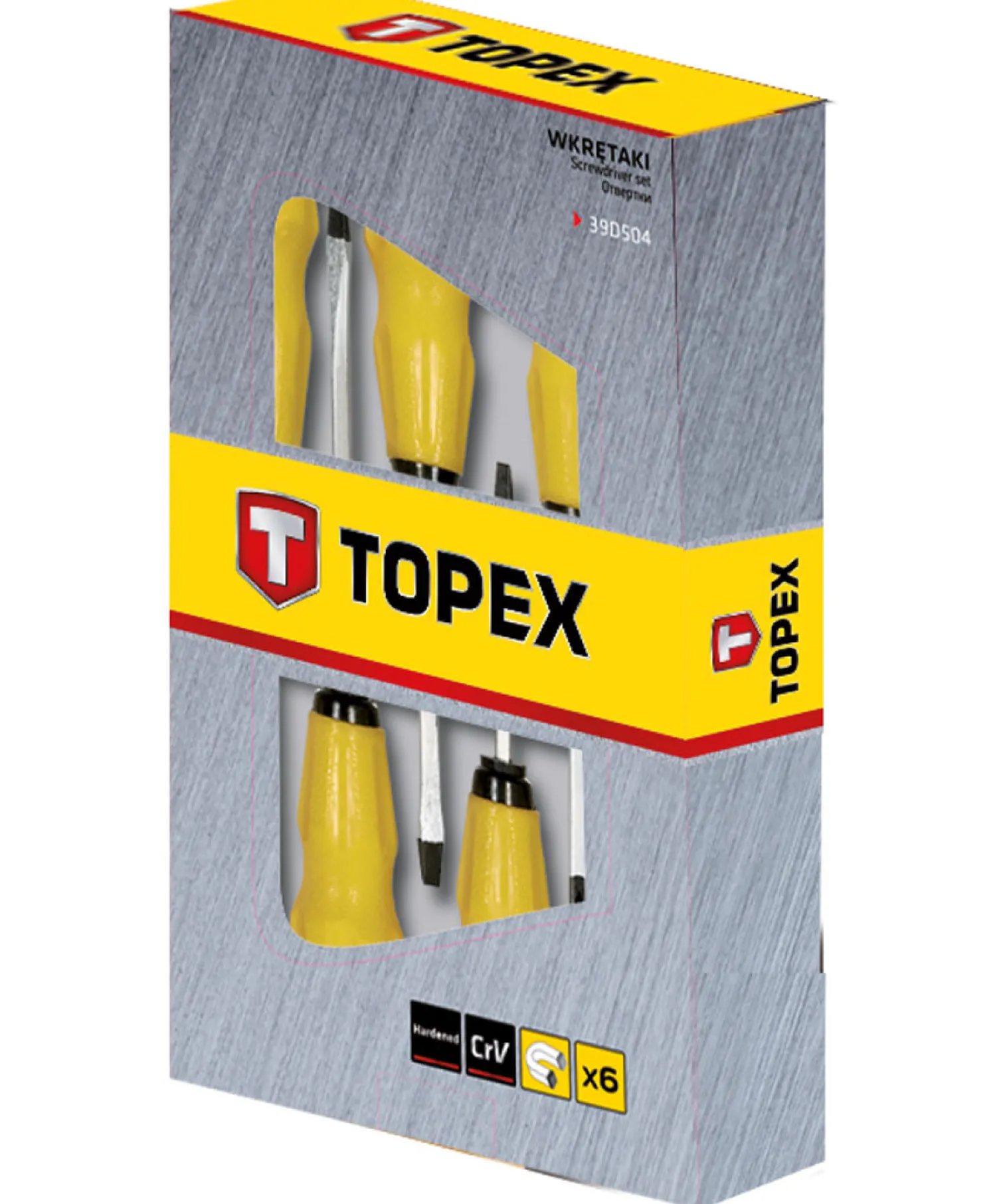 Wkrętaki do pobijania, zestaw 6szt. Topex 39D504
