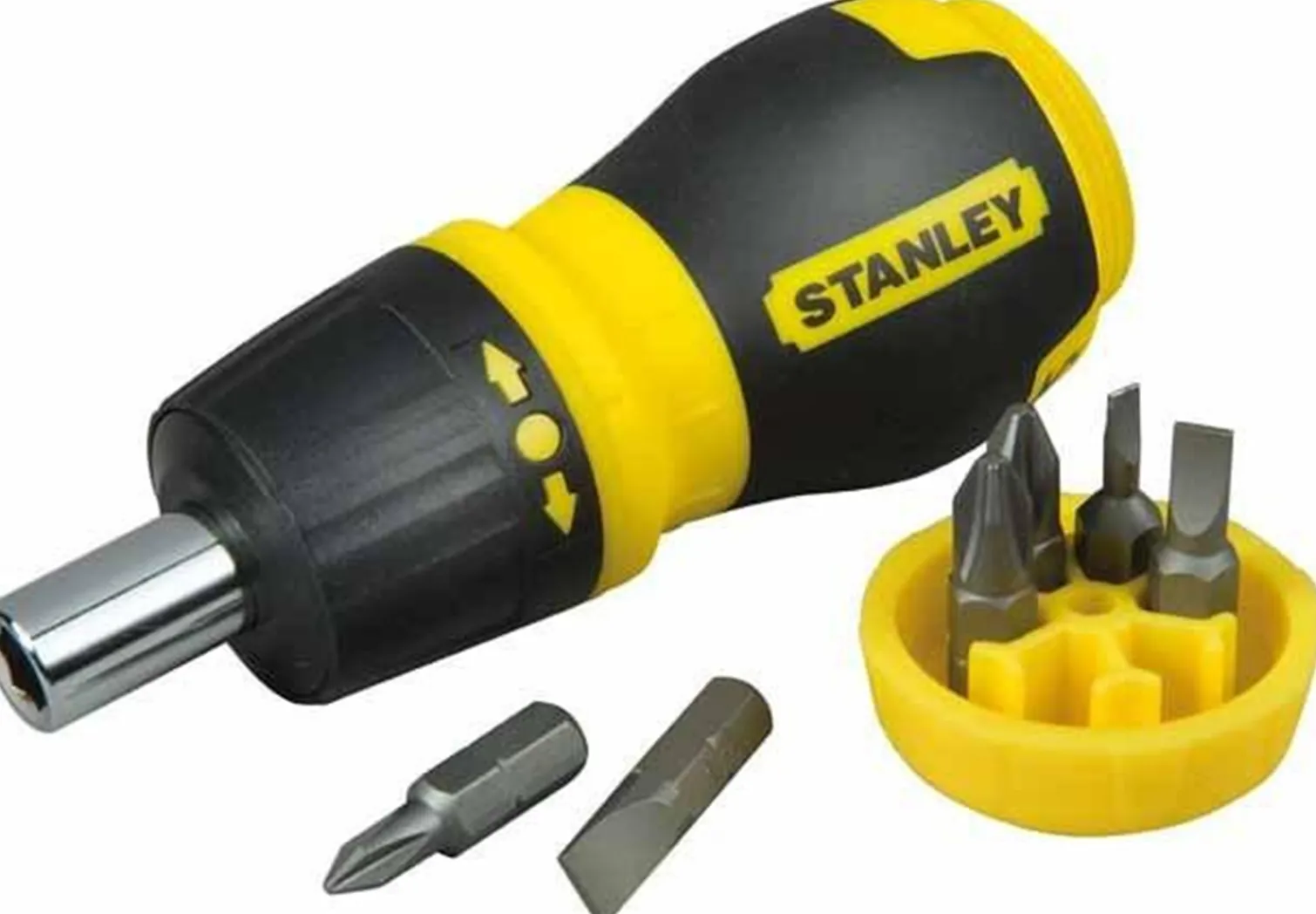 Wkrętak mulitibit krótki z grzechotką + 6 końcówek Stanley S/66-358-0