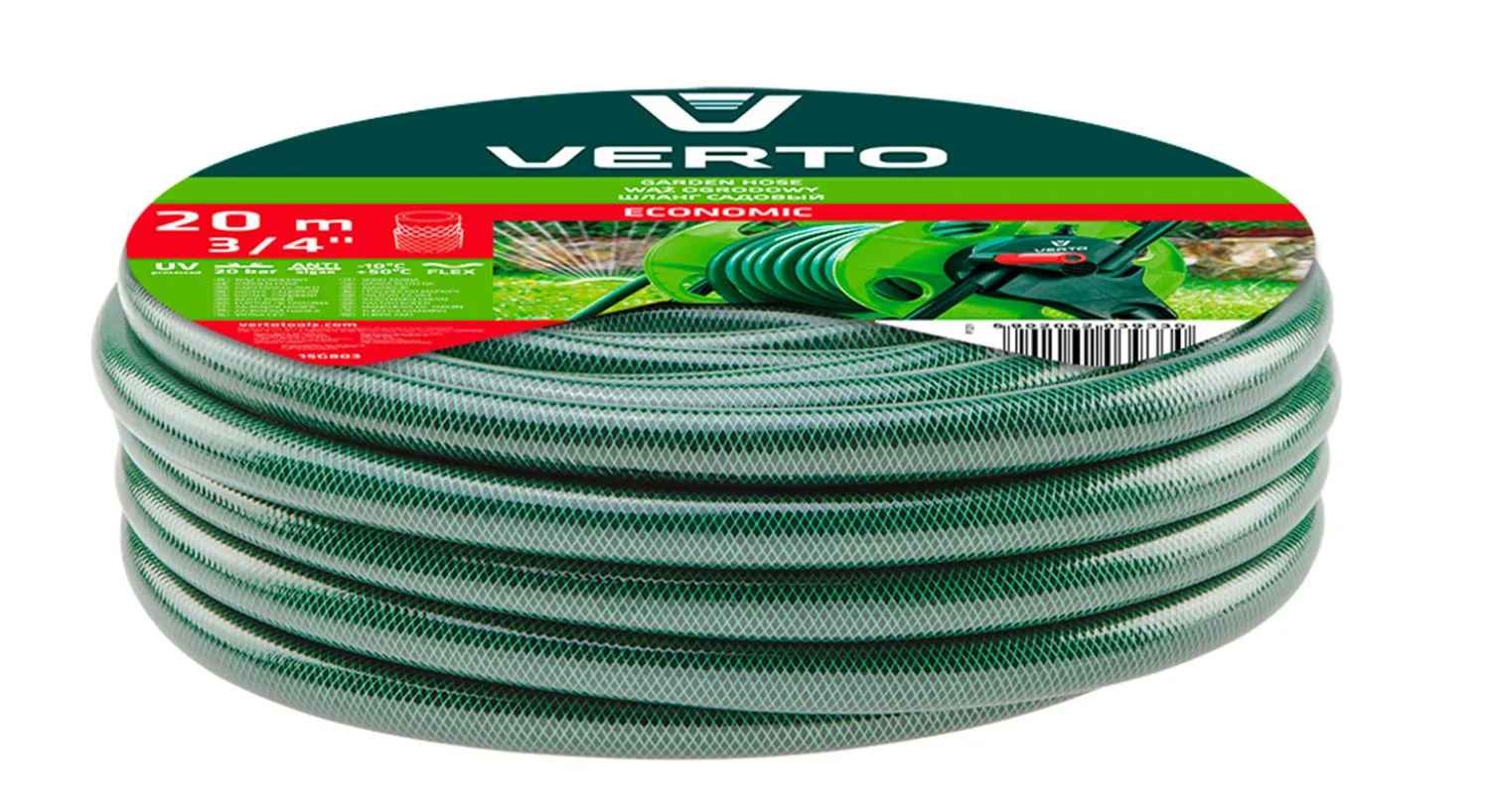Wąż ogrodowy 20 m, 3/4"ECONOMIC Verto 15G803