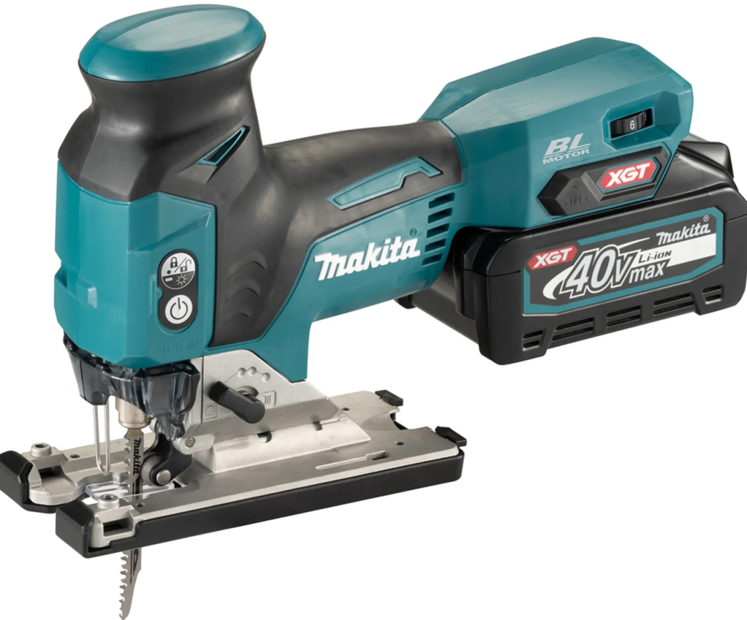 Wyrzynarka Makita XGT JV001GD201 2x2,5Ah MAKPAC 3