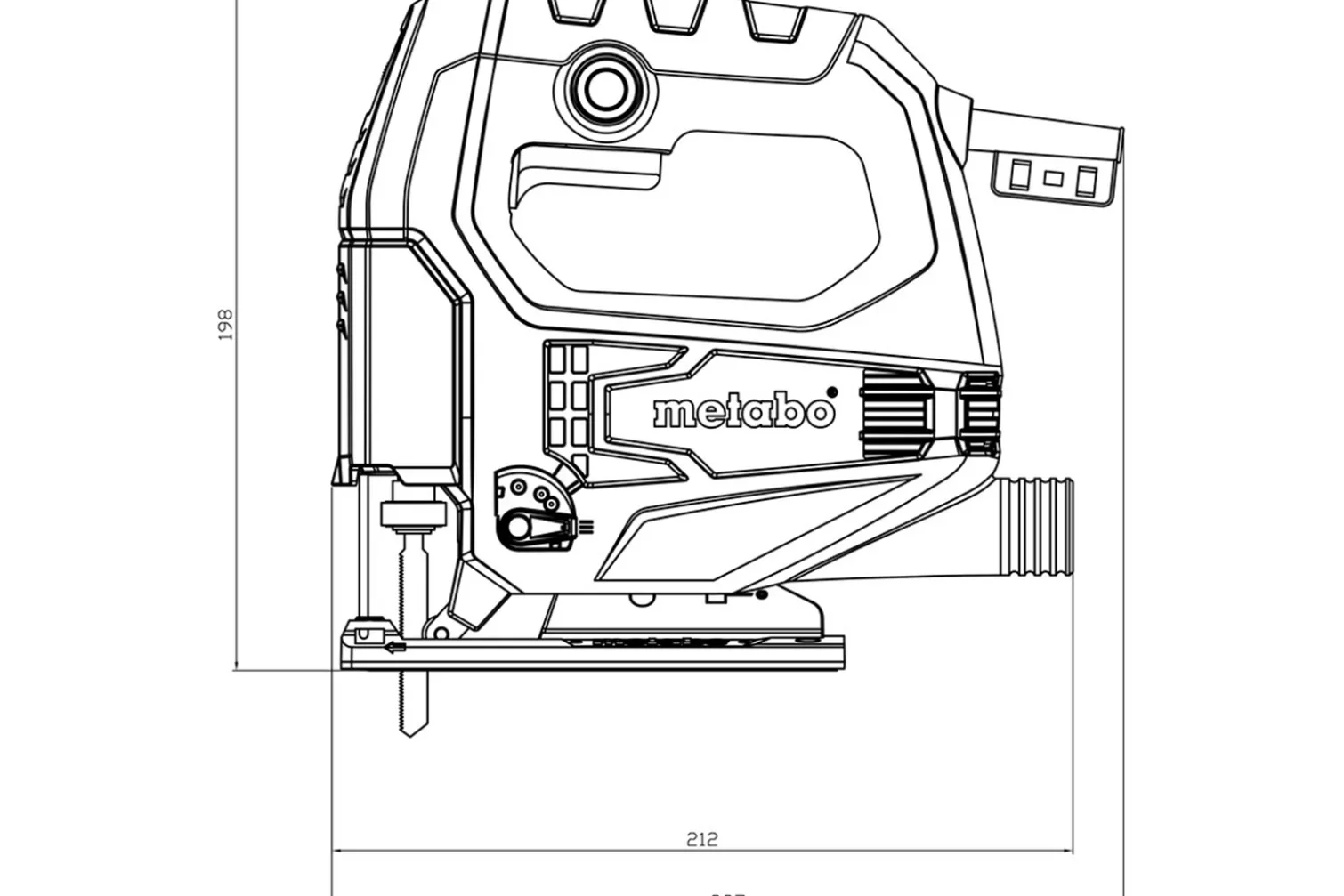 Wyrzynarka z zestawem 20 brzeszczotów Metabo STEB 65 Quick Set