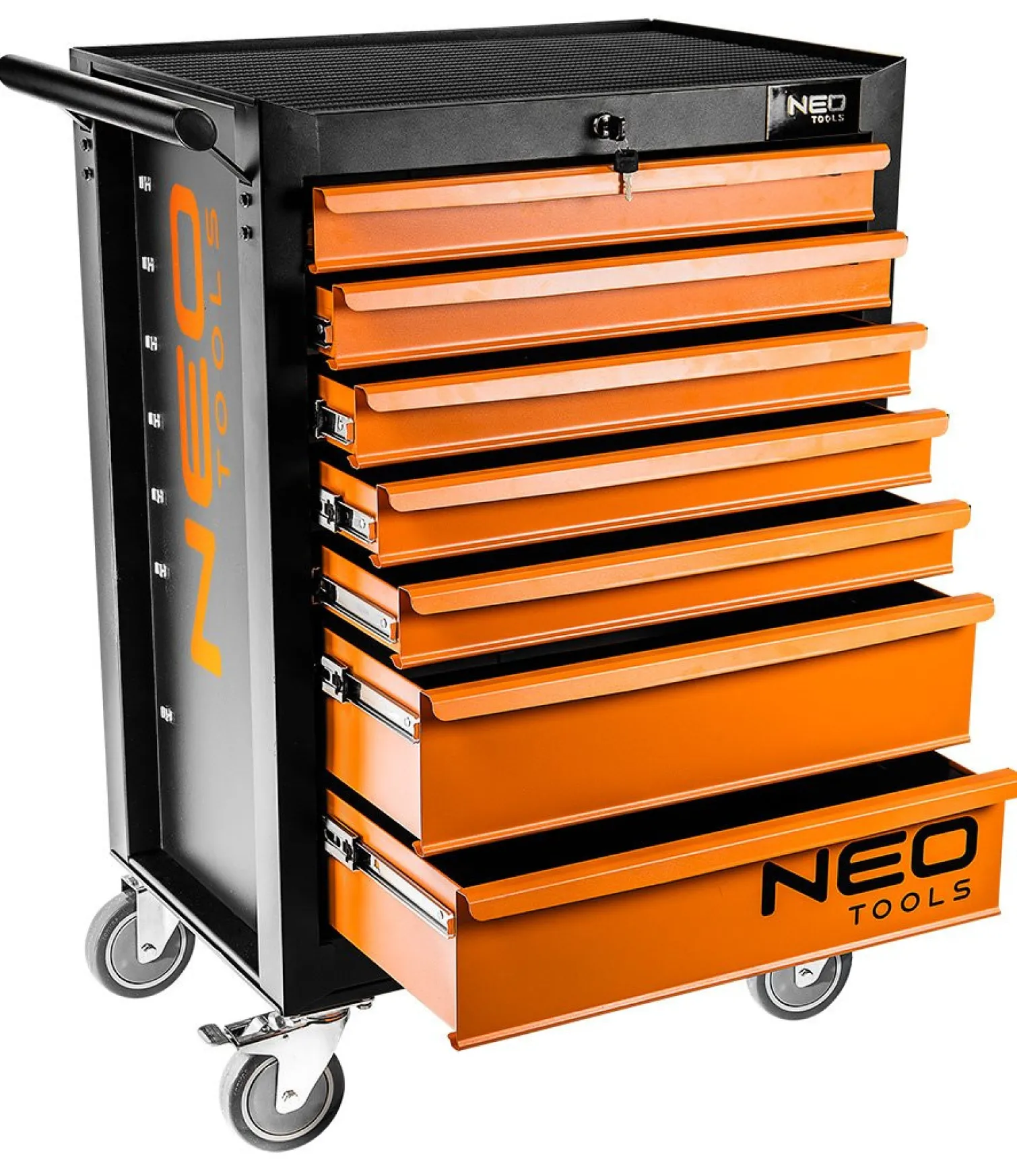 Wózek narzędziowy z wyposażeniem, 129 szt. Neo 84-222-9