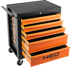 Wózek narzędziowy z wyposażeniem, 117 szt. Neo 84-214-6