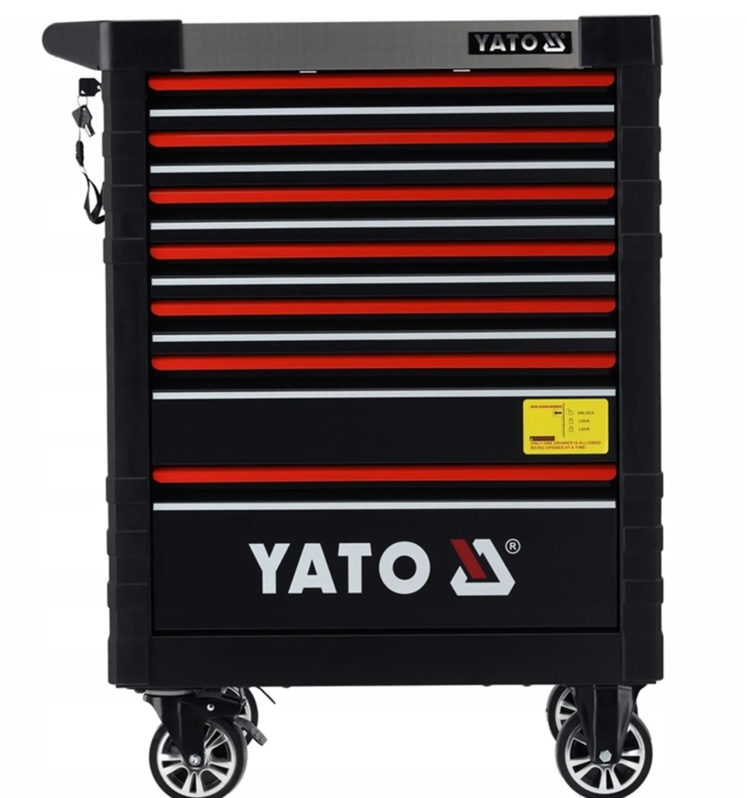Wózek narzędziowy z wyposażeniem, 190 szt. Yato YT-55306