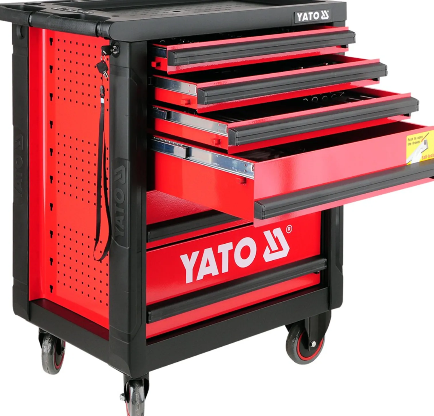 Wózek narzędziowy z wyposażeniem, 177 szt. Yato YT-5530