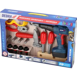 Zabawka wiertarko-wkrętarka duży zestaw Dedra M315.001
