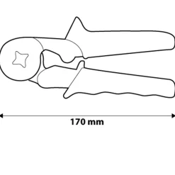 Zaciskarka końcówek tulejkowych 170mm Neo 01-507