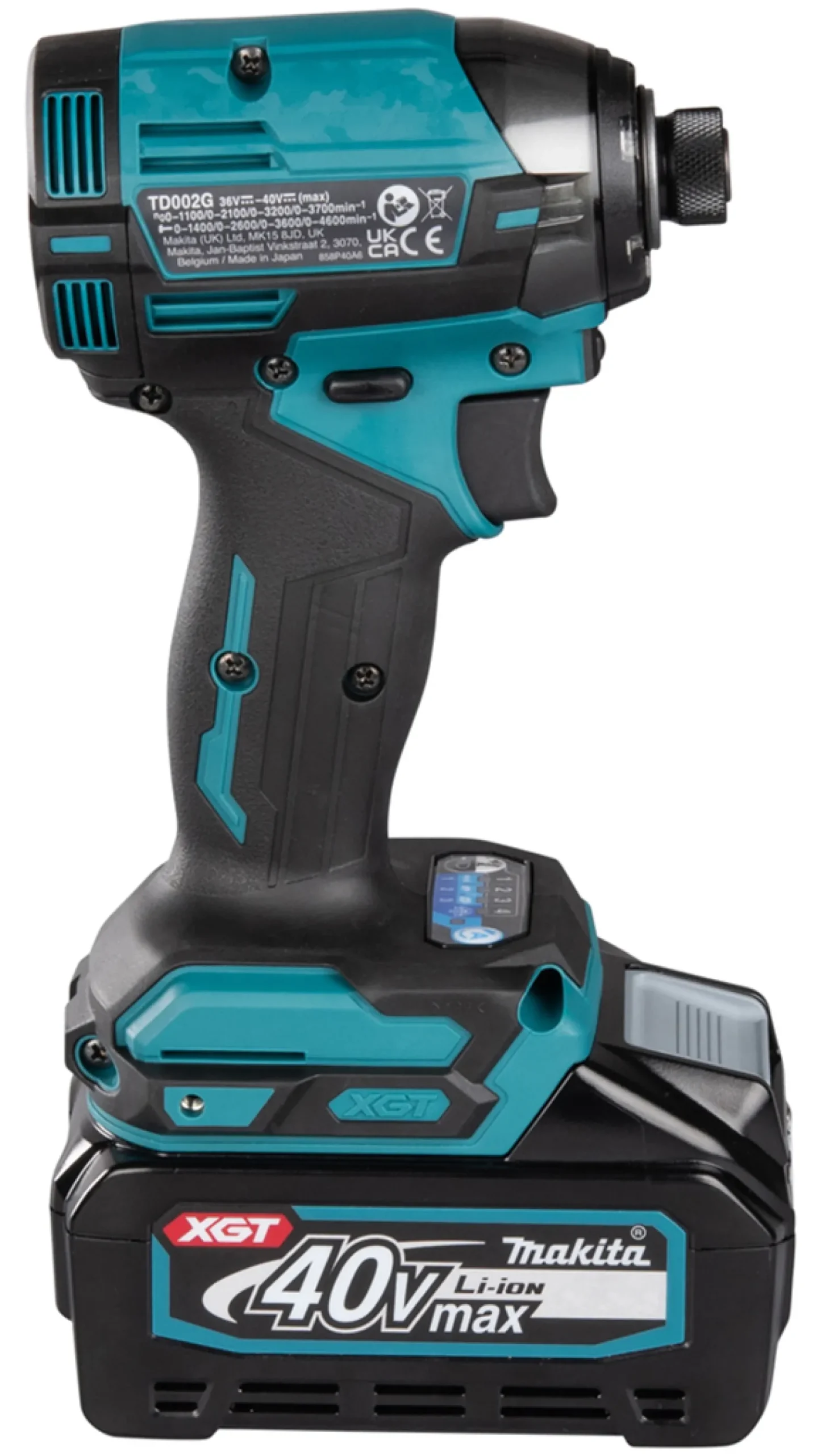 Zakrętarka udarowa Makita XGT TD002GD202 2x2,5Ah