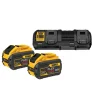Zestaw 2 akumulatorów 9.0Ah i ładowarki 4A DeWalt FLEXVOLT DCB132X2
