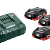 Zestaw 3 akumulatorów 18V LiHD 4.0Ah z ładowarką ASC 30-36V Metabo 685132000
