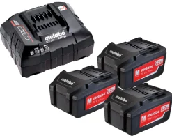 Zestaw 3 akumulatorów 18V Li-Ion 5.2Ah i ładowarki ASC 30-36V Metabo 685048000