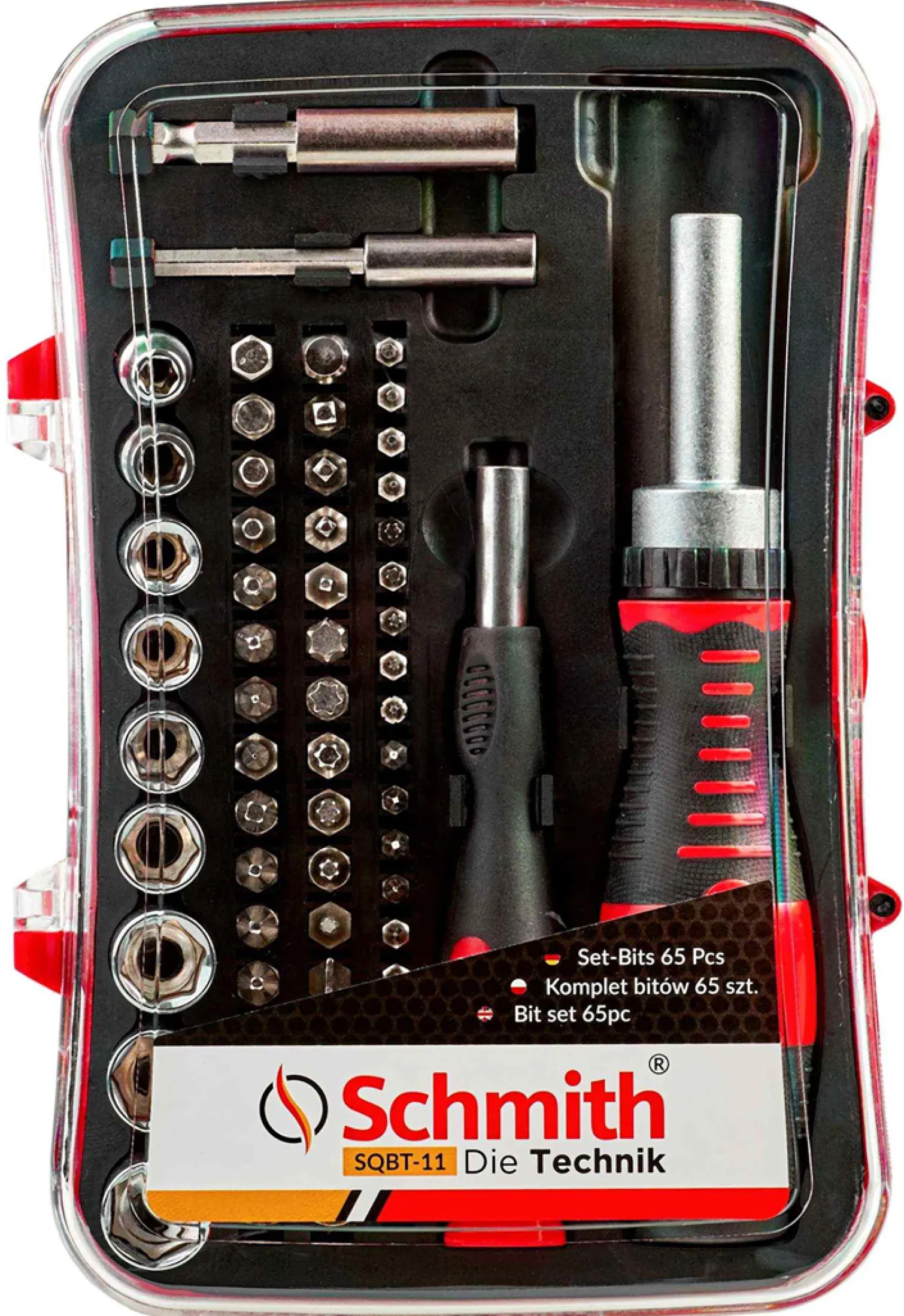 Zestaw bitów 65szt. Schmith SQBT-11