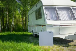 Zestaw biwakowy stół i 4 krzesła, składany w walizkę Neo 63-159