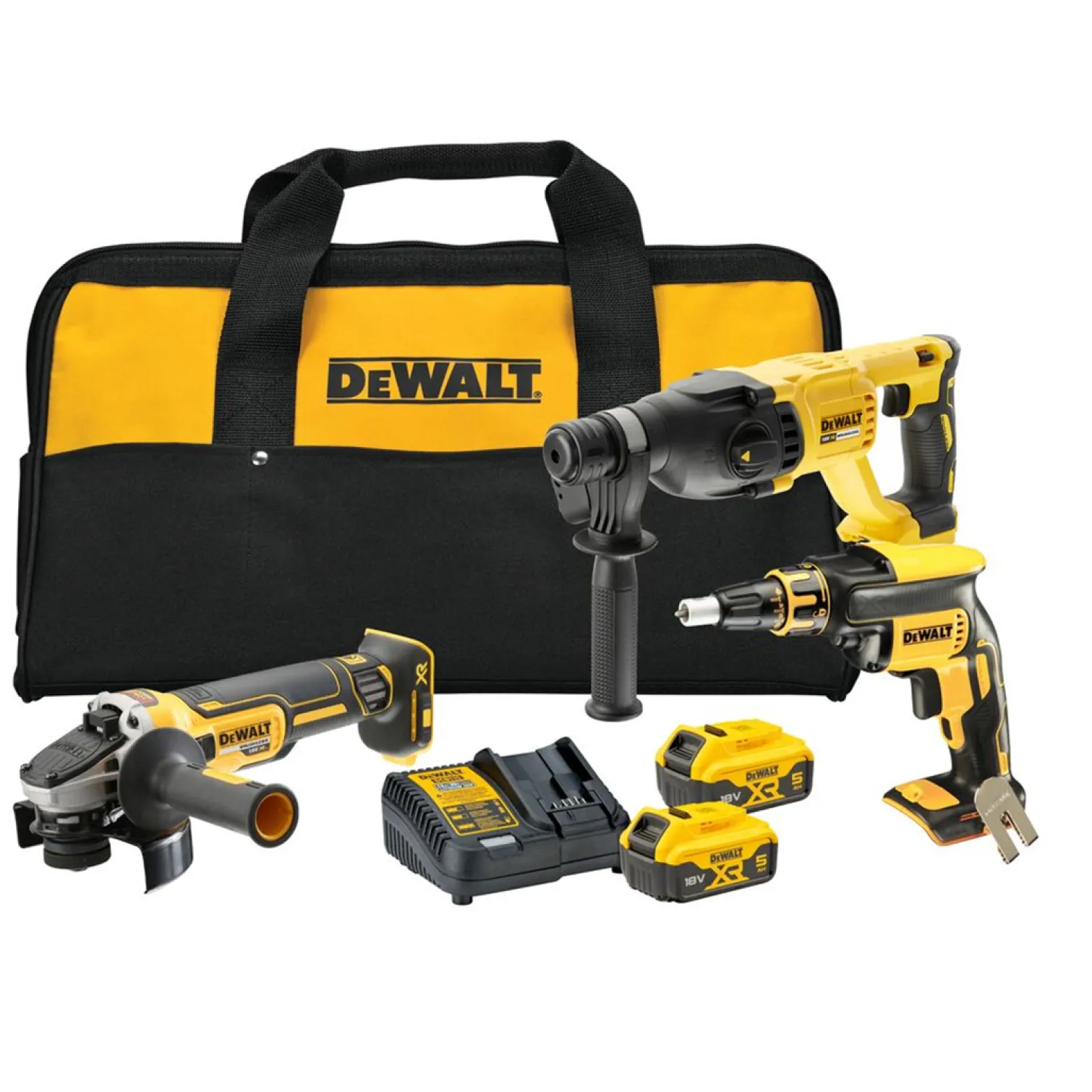 Zestaw elektronarzędzi 18V DeWalt XR DCK304P2 2x5.0Ah