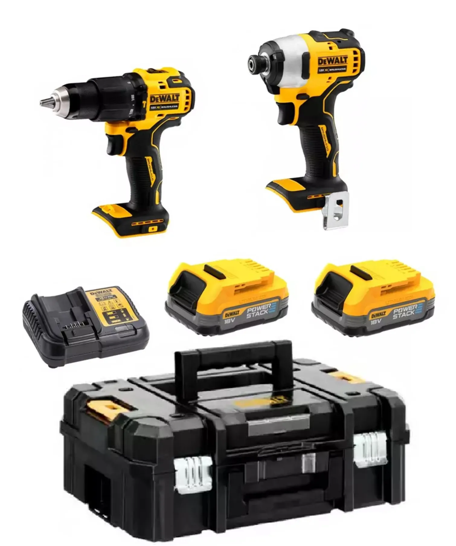 Zestaw elektronarzędzi 18V DeWalt XR DCK2062E2T 2x1.7Ah