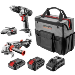 Zestaw elektronarzędzi 18V Graphite Energy+ 58G093-CS 1x4.0Ah, 1x2.0Ah