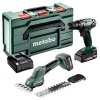 Zestaw elektronarzędzi 18V Metabo CAS Combo Set 2.2.5 2x2.0Ah