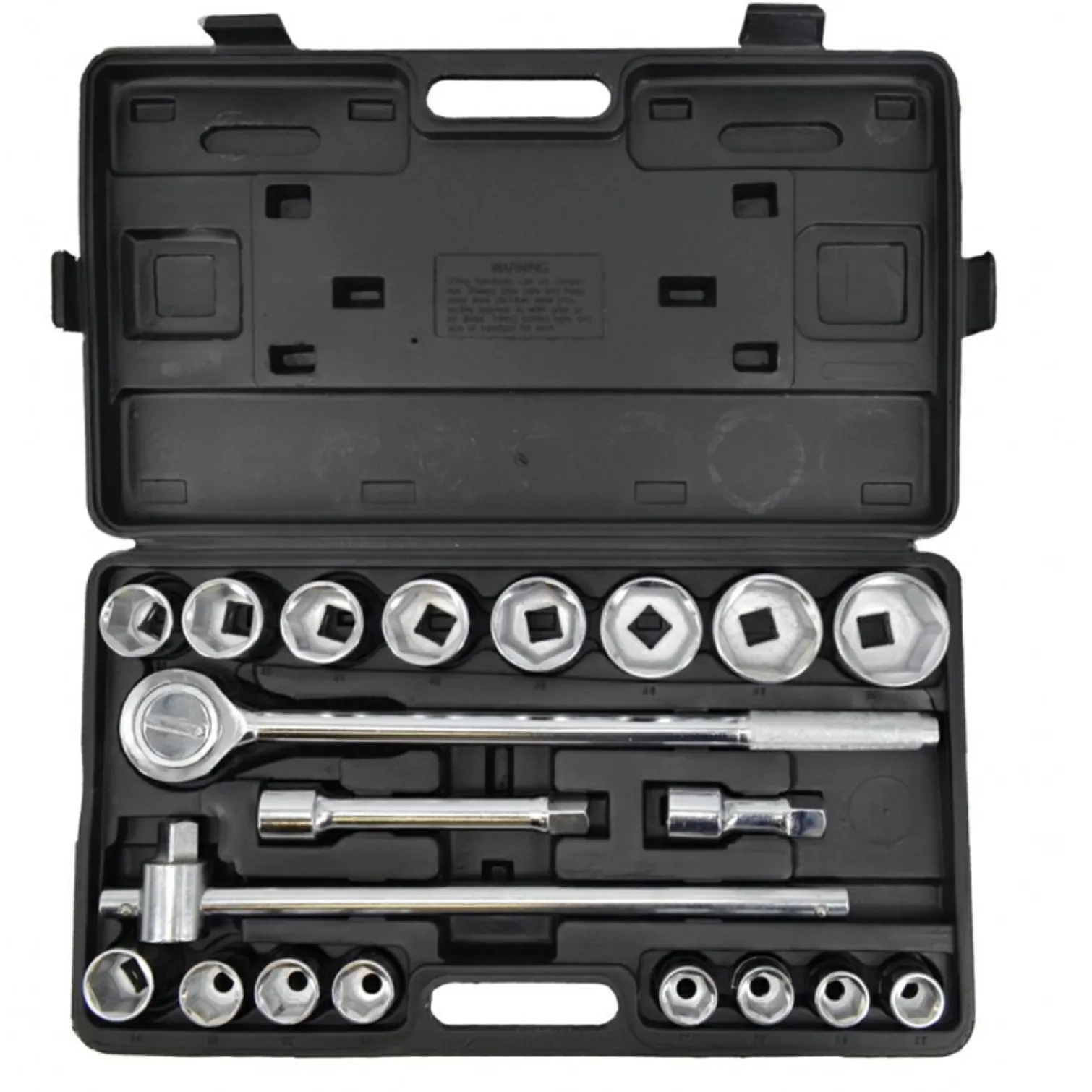 Zestaw kluczy nasadowych 3/4" z grzechotką, 21 elementów Awtools AW39021