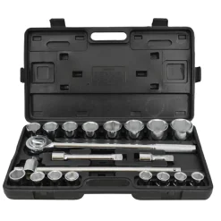 Zestaw kluczy nasadowych 3/4" z grzechotką, 21 elementów Awtools AW39021