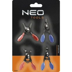 Zestaw mini szczypiec do pierścieni osadczych, 4szt. Neo 11-227