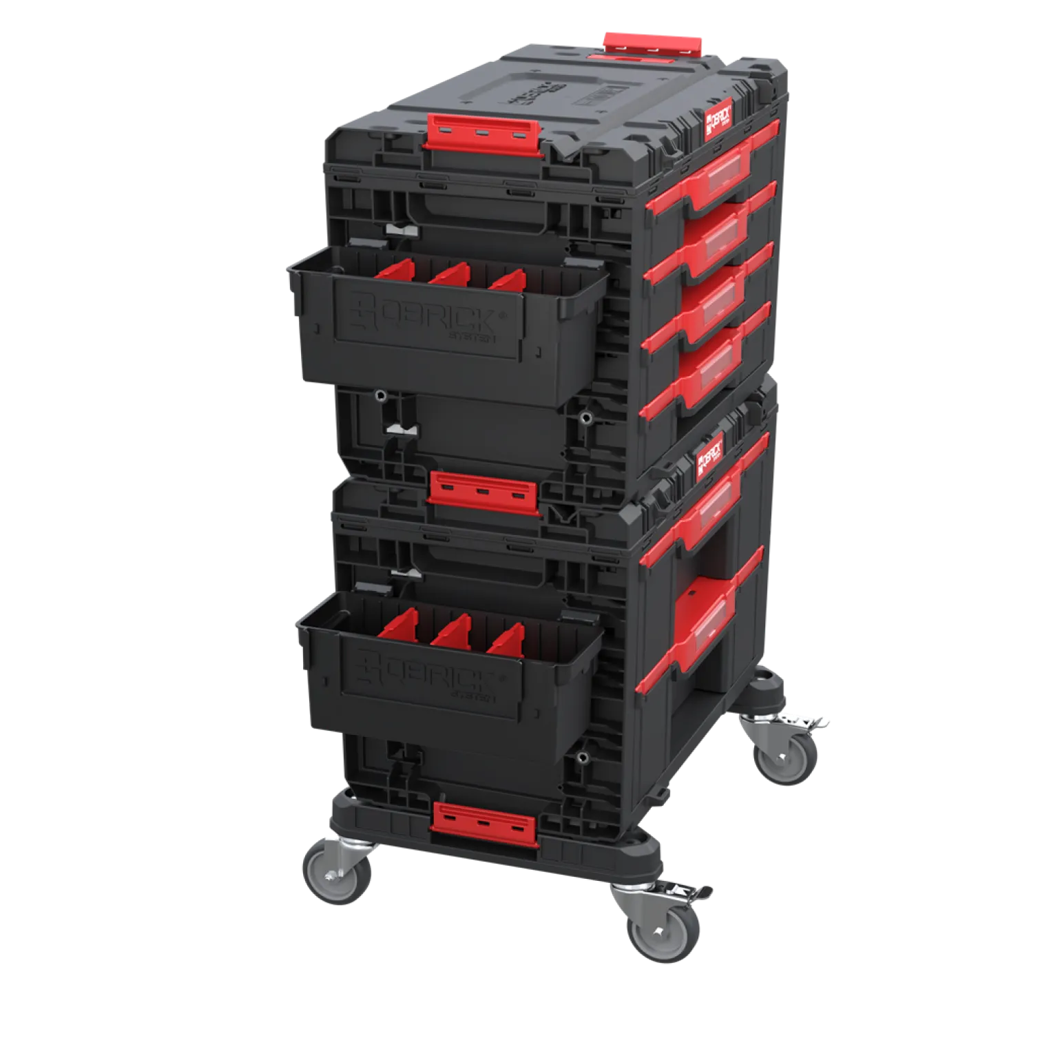 Zestaw modułowych pojemników Qbrick System Custom Deep Modular Bin Set