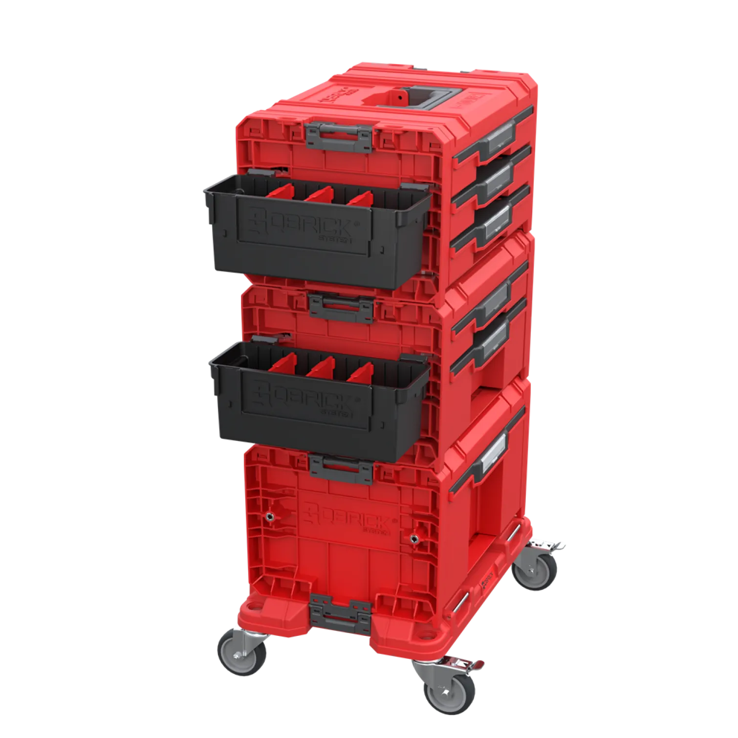 Zestaw modułowych pojemników Qbrick System Custom Deep Modular Bin Set