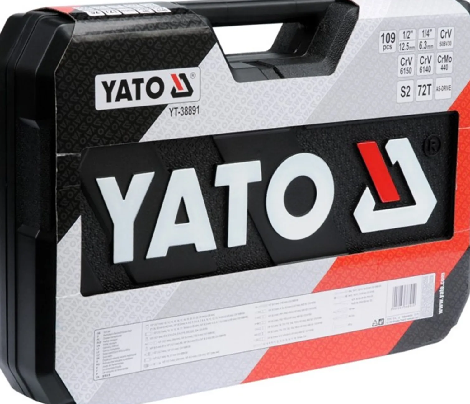 Zestaw narzędziowy 109szt XXL Yato YT-38891