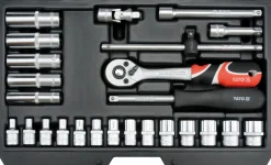 Zestaw narzędziowy 1/4'', 25szt. Yato YT-14461