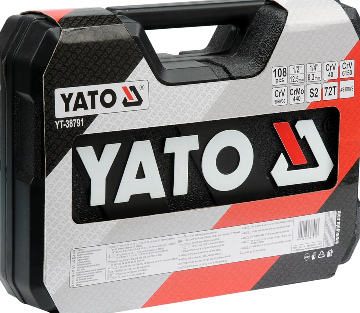 Zestaw narzędziowy (108szt.) Yato YT-38791