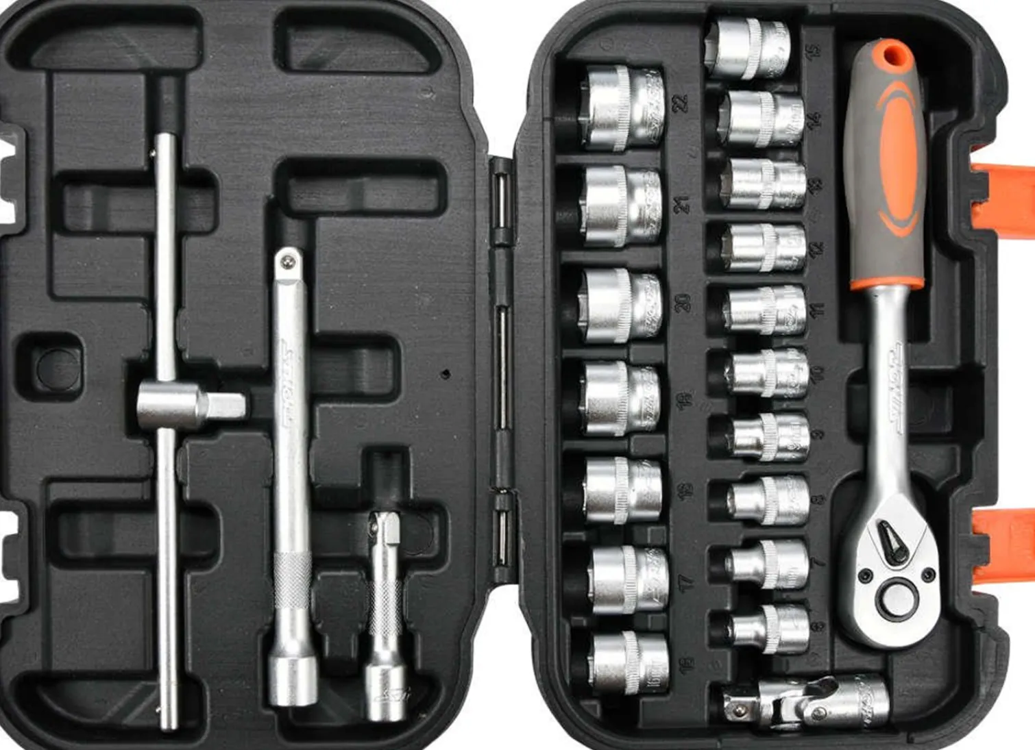 Zestaw narzędziowy XS 3/8" 22szt. Sthor 58661