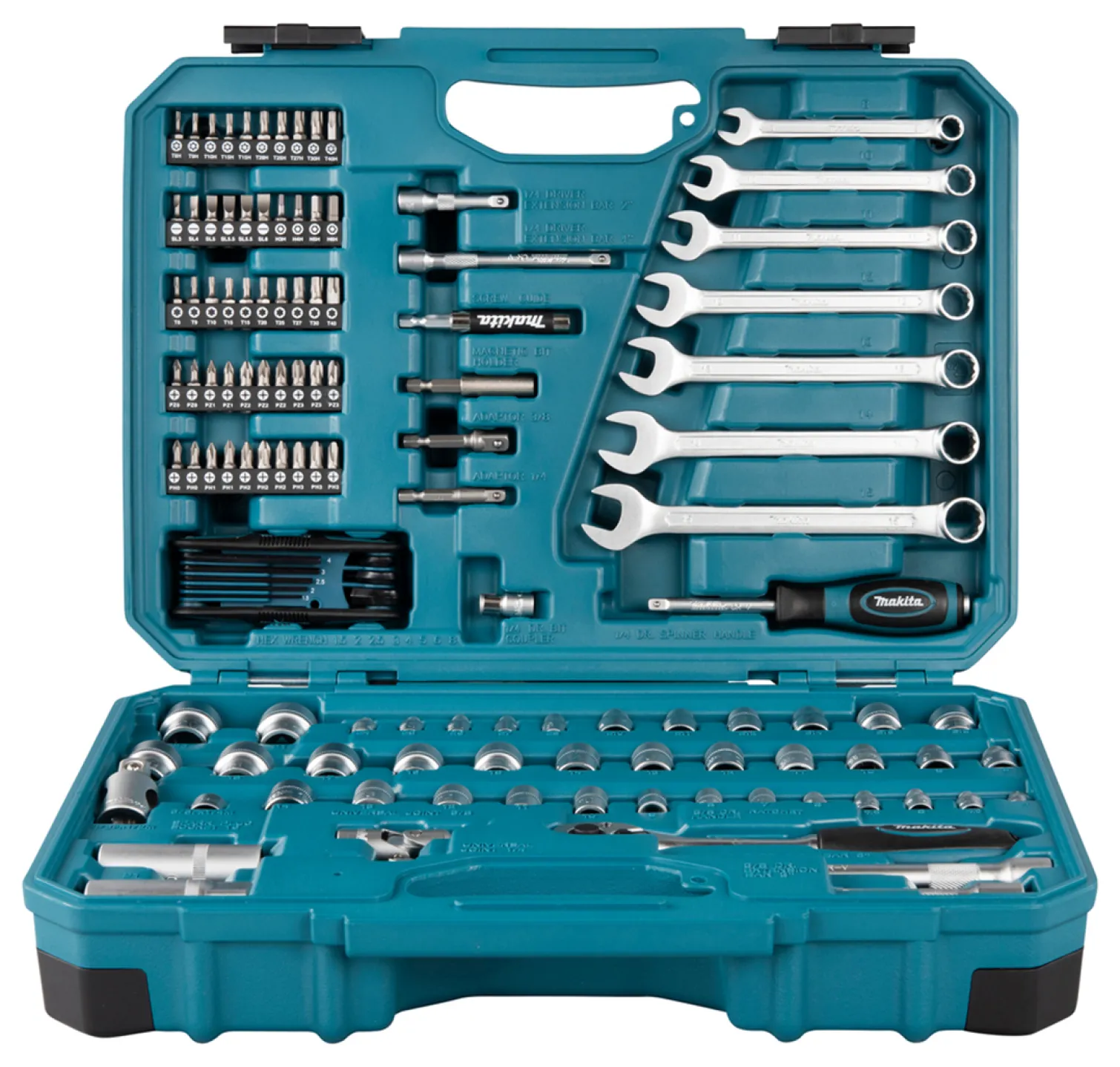 Zestaw narzędzi ręcznych, 120 elementów Makita E-06616