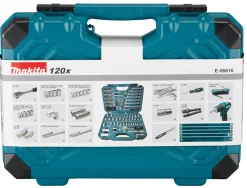 Zestaw narzędzi ręcznych, 120 elementów Makita E-06616