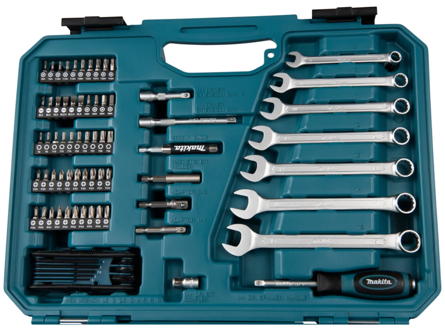 Zestaw narzędzi ręcznych, 120 elementów Makita E-06616
