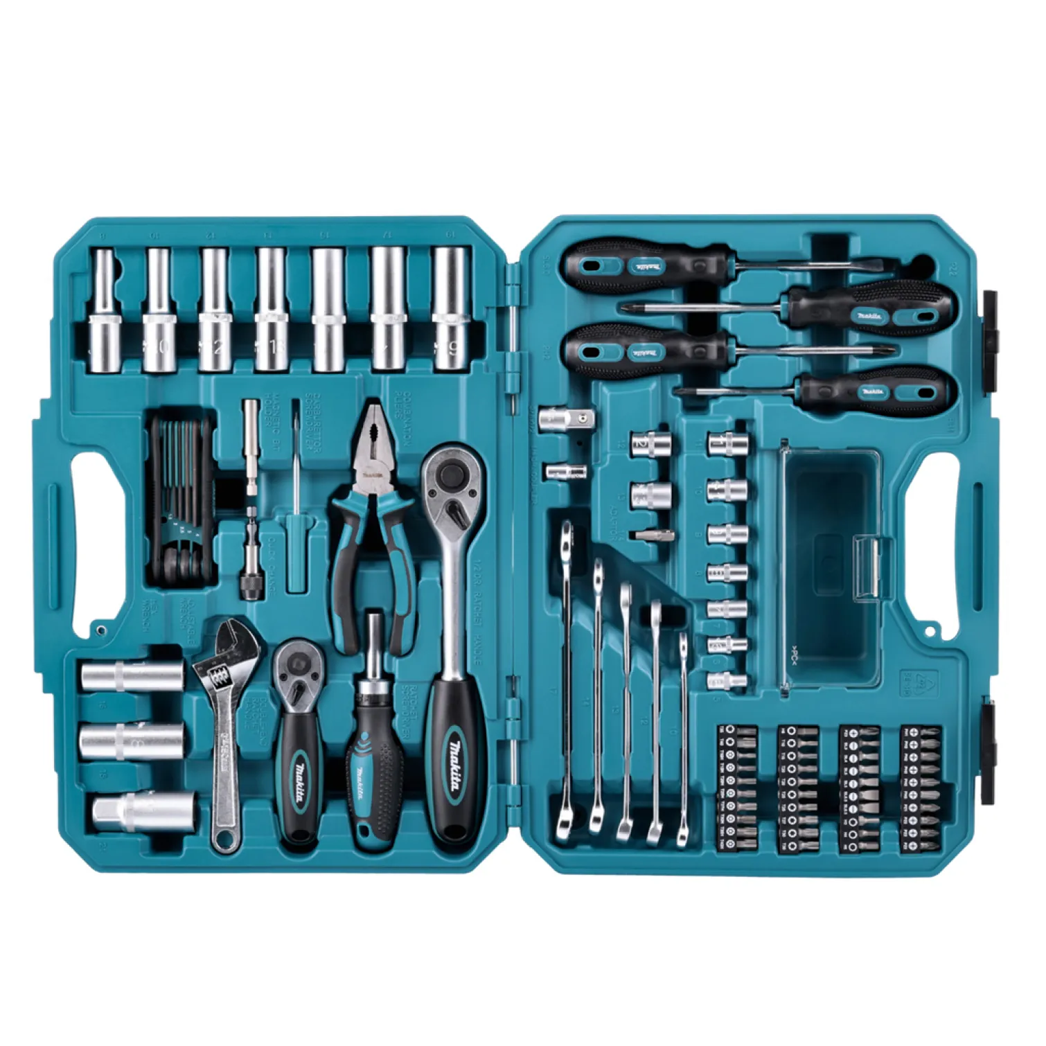 Zestaw narzędzi ręcznych, 87 elementów Makita E-08458