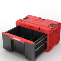 Zestaw szuflad na platformie kołowej Qbrick System ONE 2.0 WORKSHOP DRAWERS SET nr 7 RED Ultra HD Custom