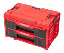 Zestaw szuflad na platformie kołowej Qbrick System ONE 2.0 WORKSHOP DRAWERS SET nr 7 RED Ultra HD Custom