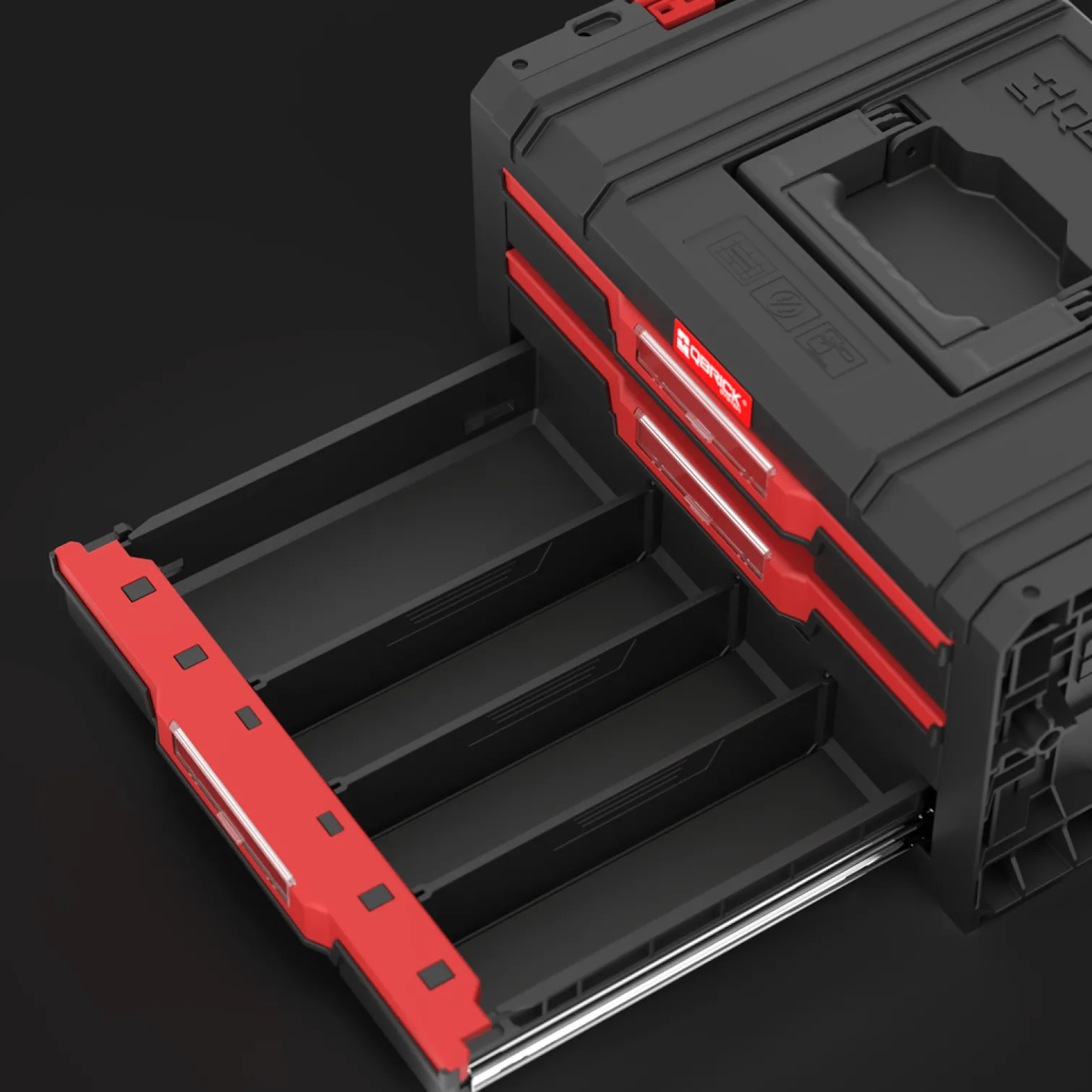 Zestaw szuflad na platformie kołowej Qbrick System PRO DRAWER Workshop SET 2