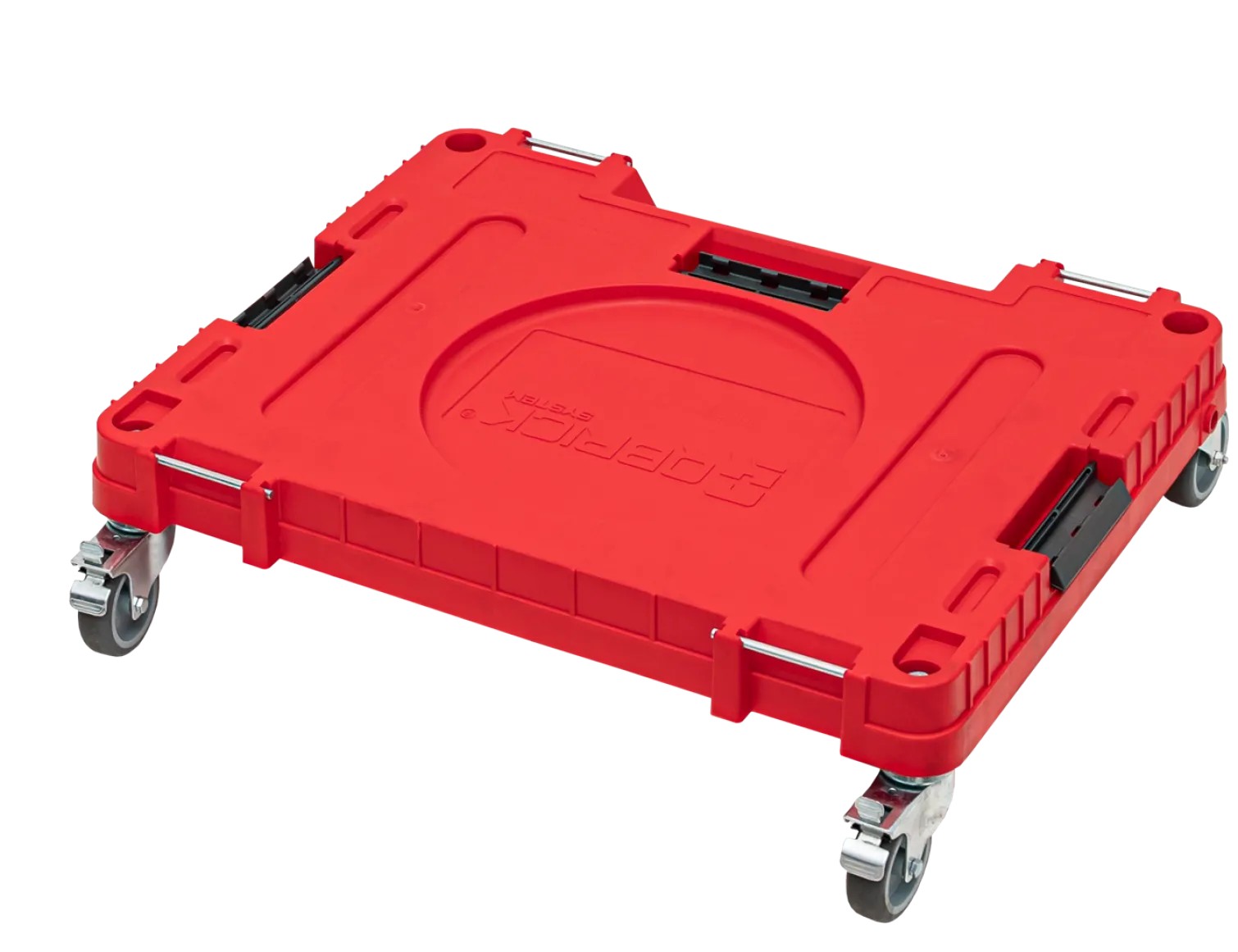 Zestaw szuflad na platformie kołowej Qbrick System ONE 2.0 WORKSHOP DRAWERS SET nr 5 RED Ultra HD Custom