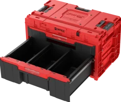 Zestaw szuflad na platformie kołowej Qbrick System ONE 2.0 WORKSHOP DRAWERS SET nr 5 RED Ultra HD Custom