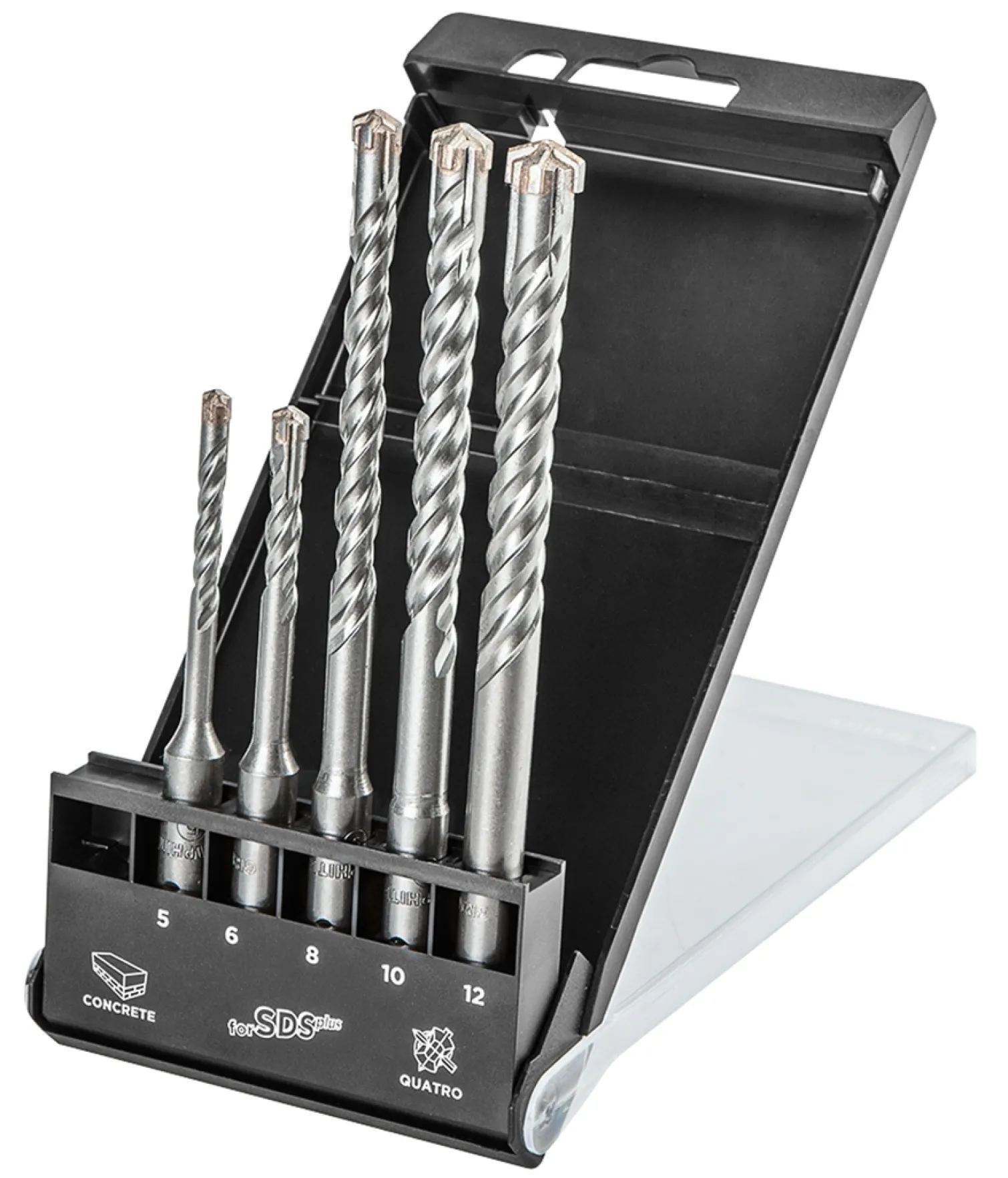 Zestaw wierteł do betonu SDS Plus quatro 5szt. Graphite 57H572