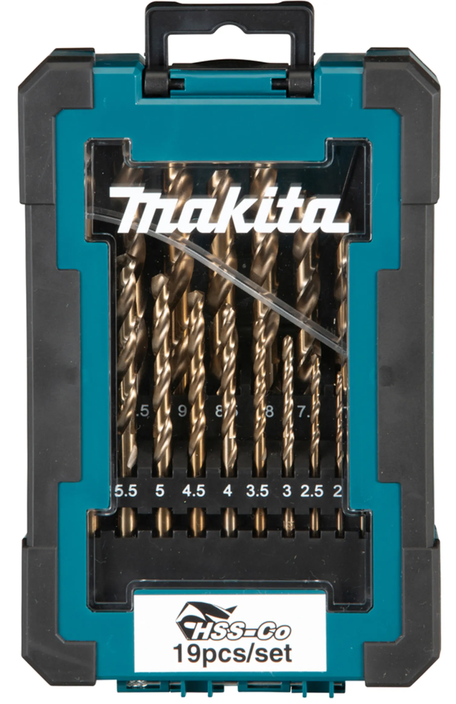 Zestaw wierteł do metalu HSS-Co 19szt. Makita D-67561