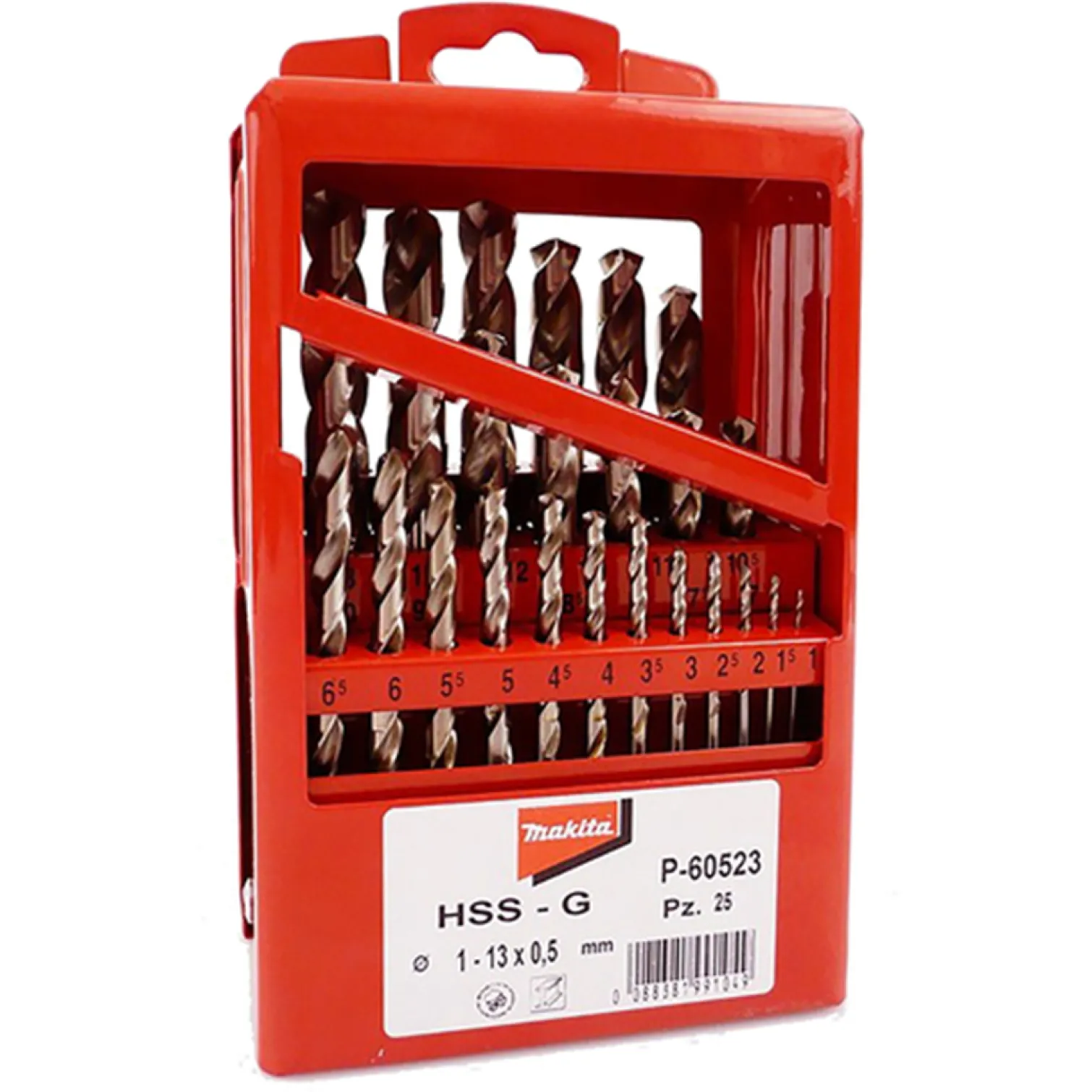 Zestaw wierteł do metalu HSS-G 25szt Makita P-60523